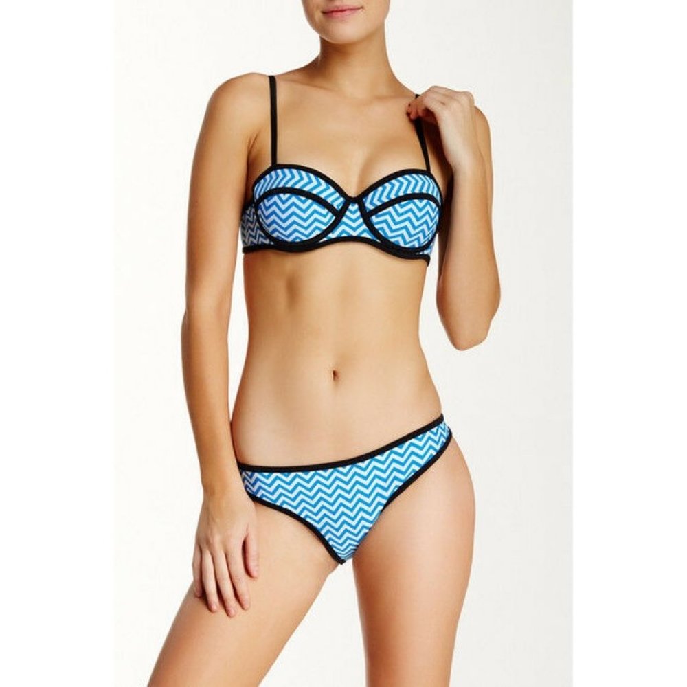 Bra Society Balconette Adjustable Neoprene Bikini